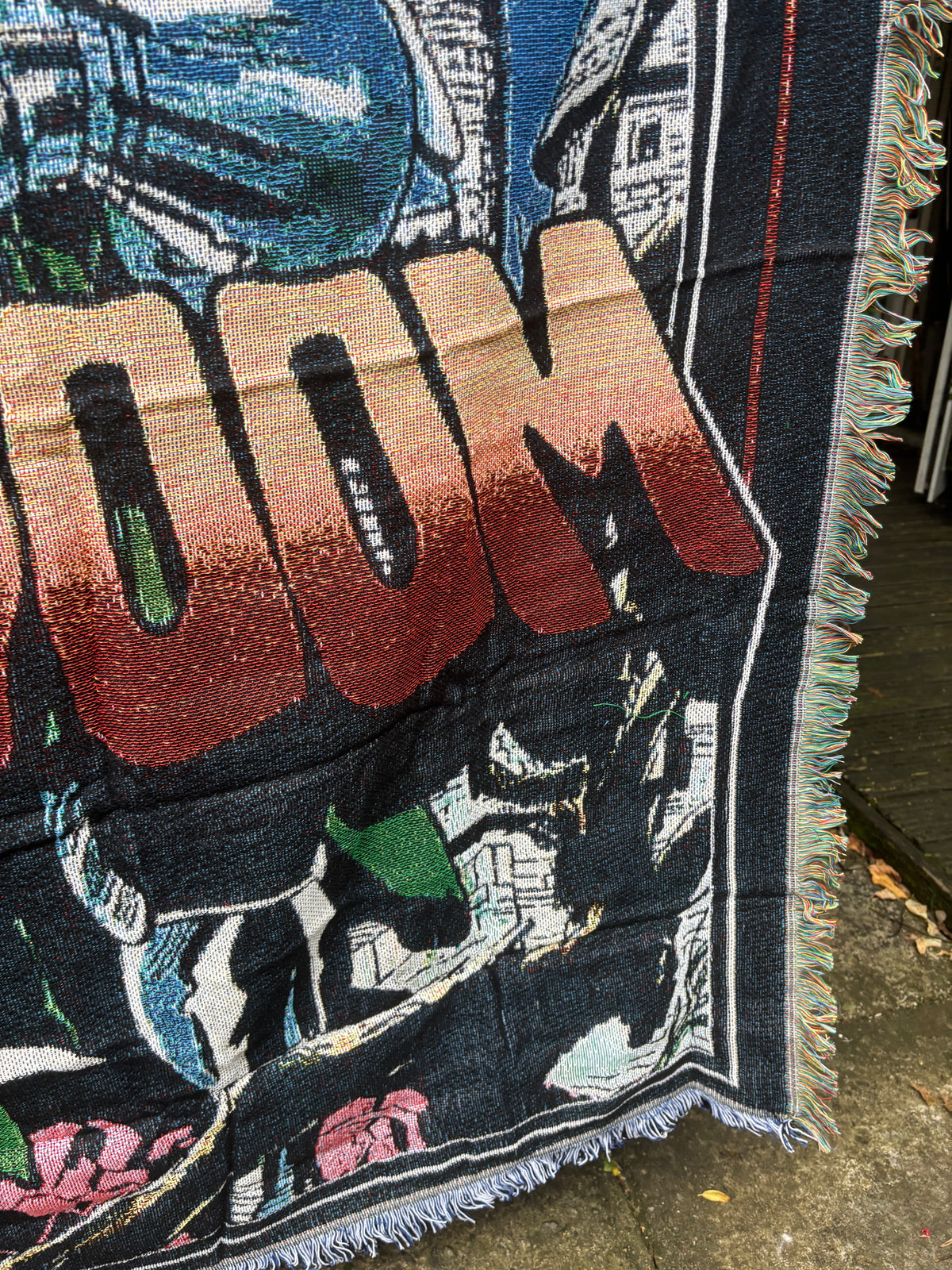 Doom HipHop Woven Blanket Tapestry