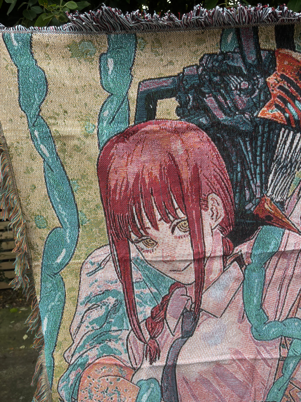 Chainsaw Woven Blanket Tapestry