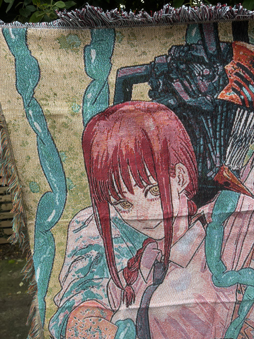 Chainsaw Woven Blanket Tapestry