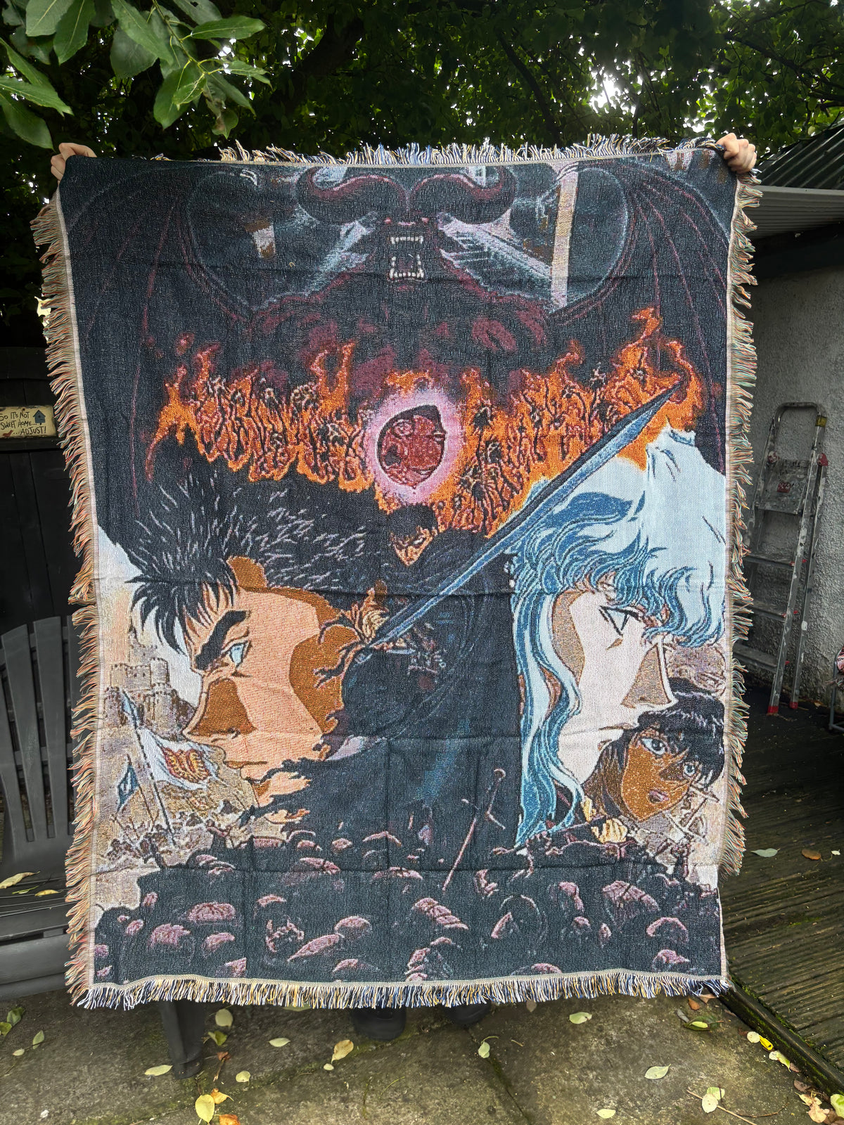 Warrior 2 Woven Blanket Tapestry