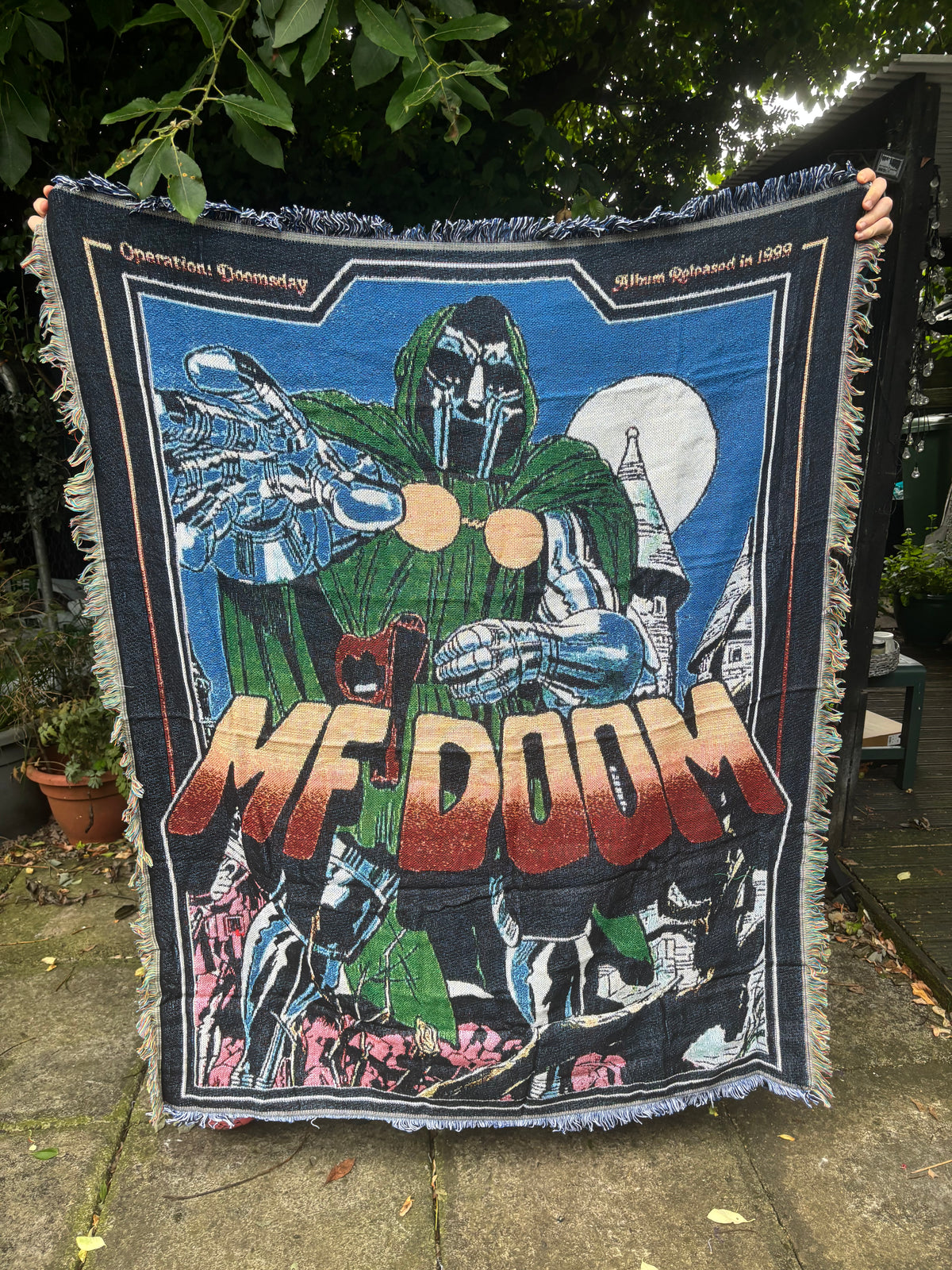 Doom HipHop Woven Blanket Tapestry