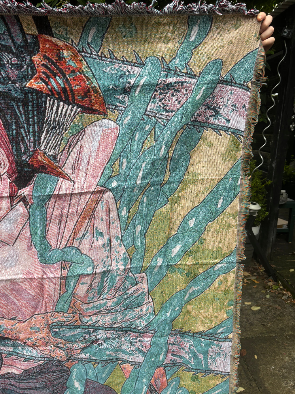 Chainsaw Woven Blanket Tapestry