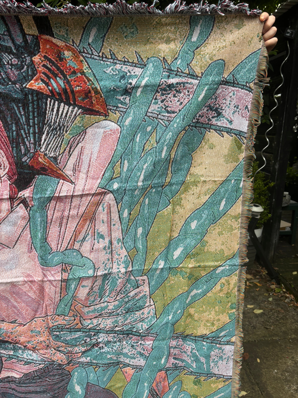 Chainsaw Woven Blanket Tapestry
