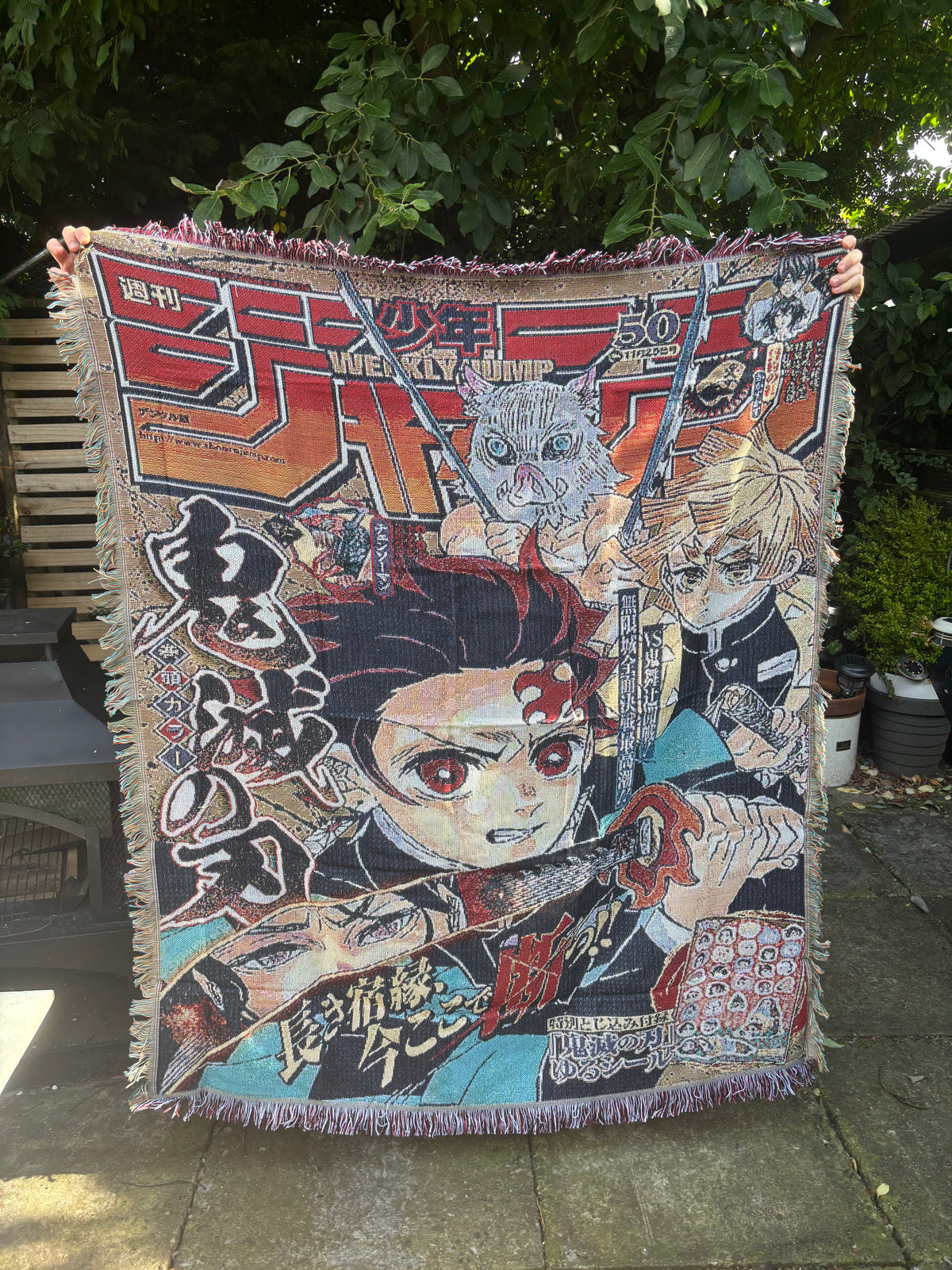 Demon Woven Blanket Tapestry