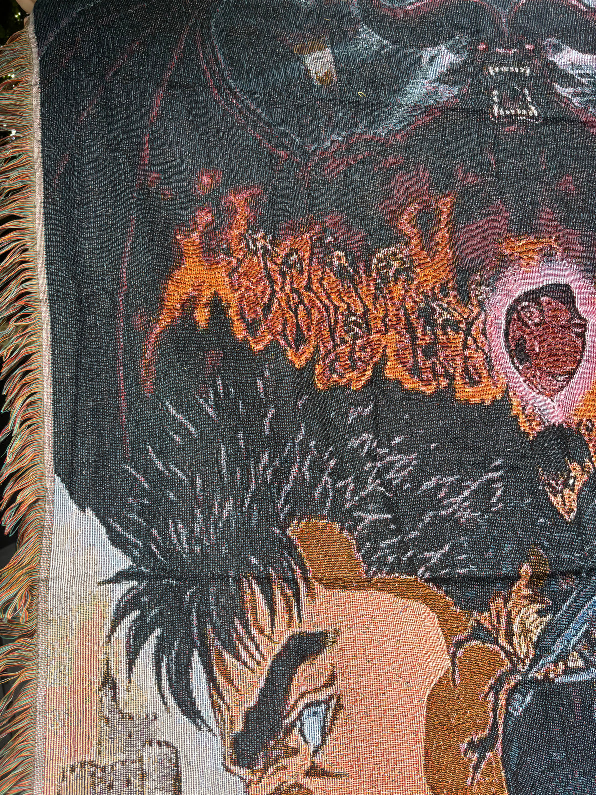 Warrior 2 Woven Blanket Tapestry