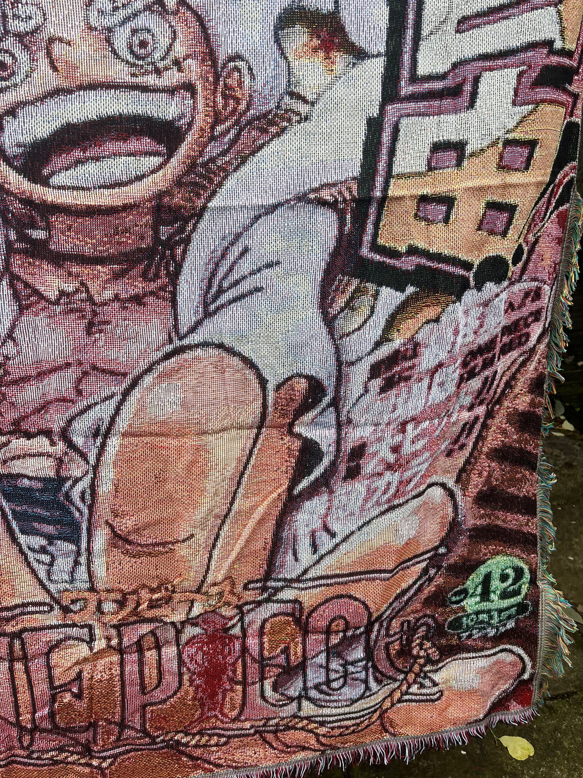 Pirate Woven Blanket Tapestry