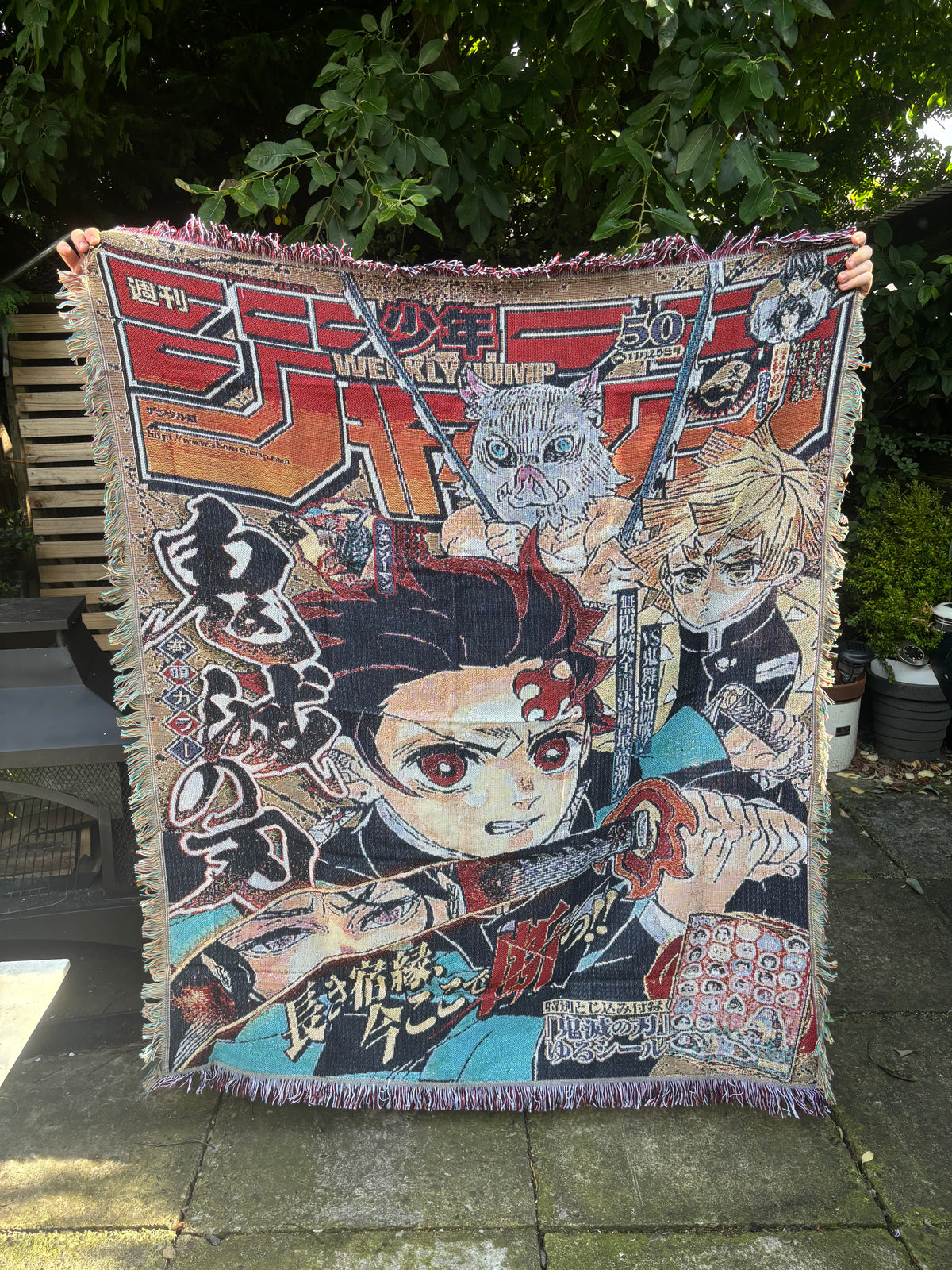 Demon Woven Blanket Tapestry