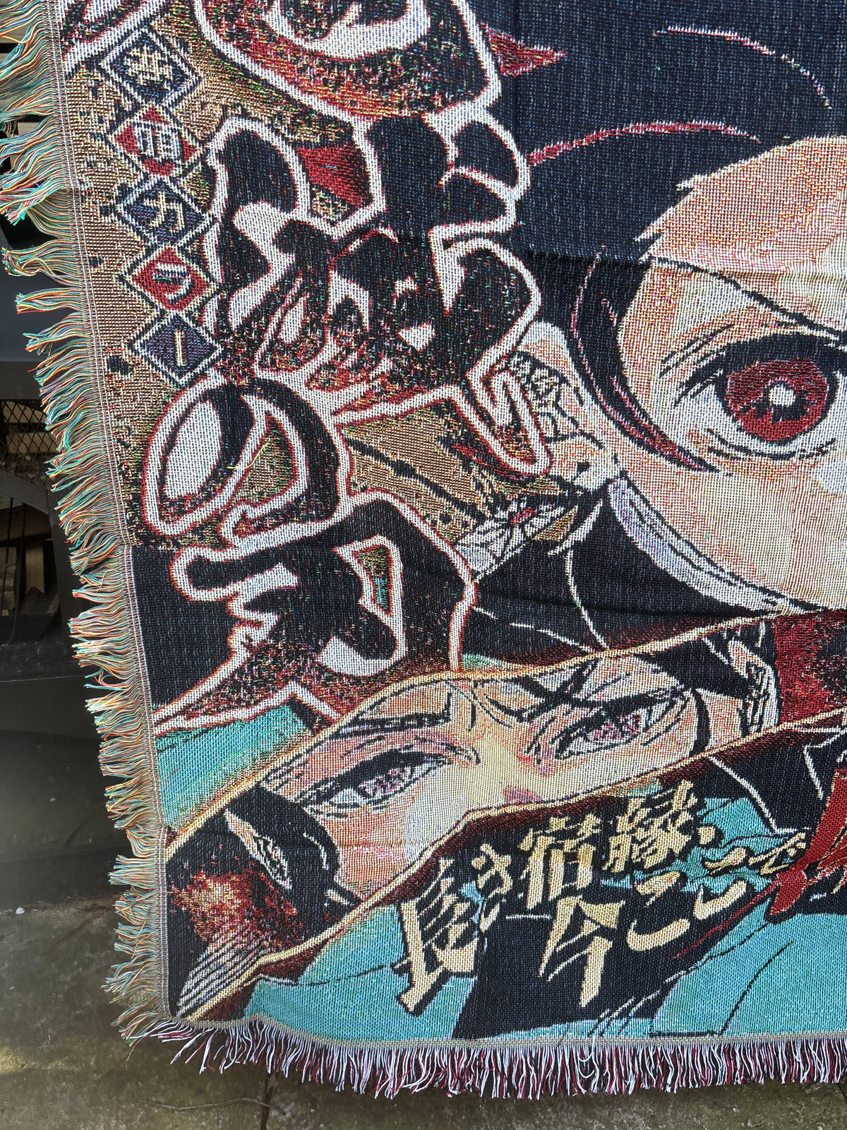 Demon Woven Blanket Tapestry