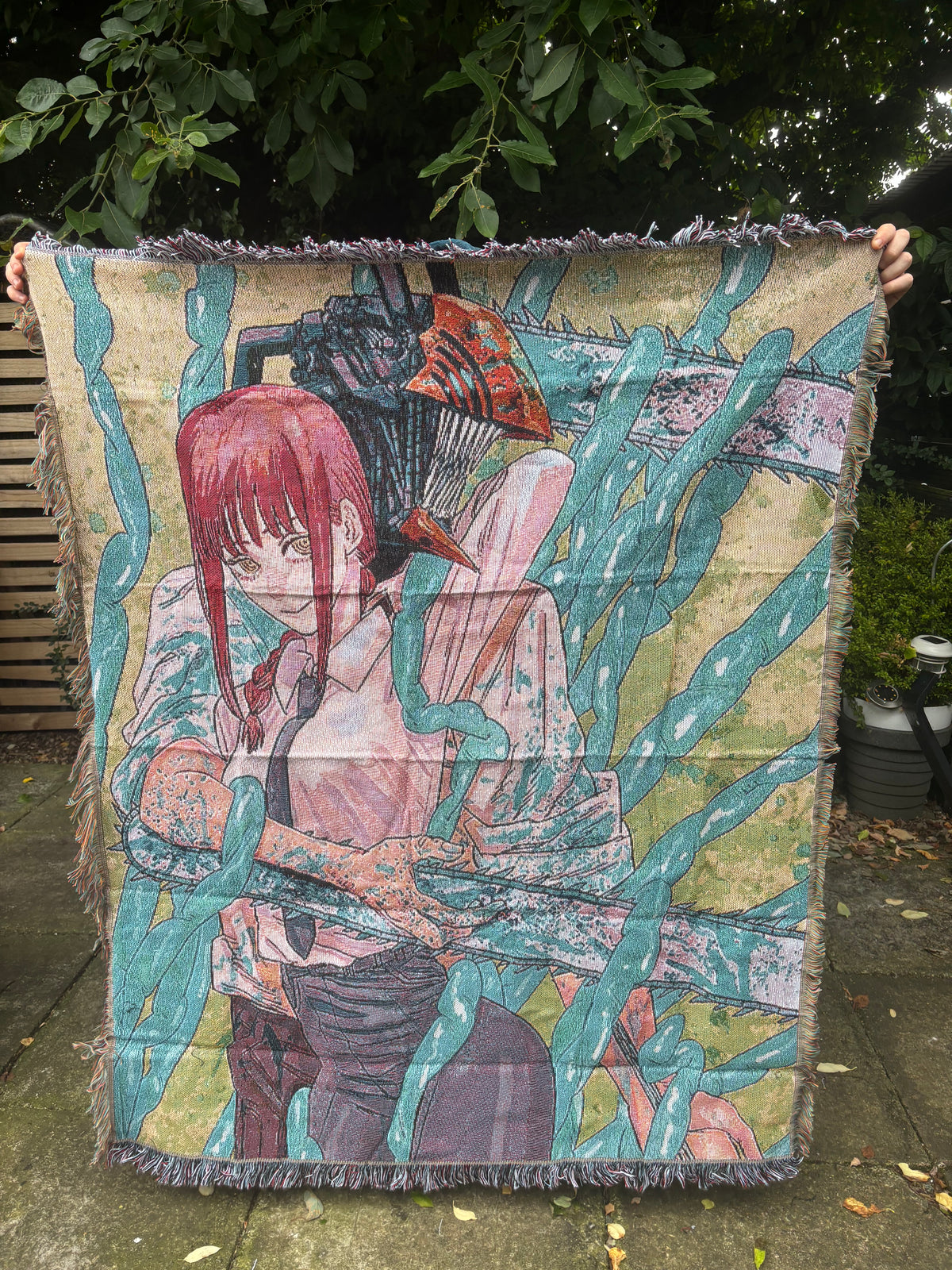 Chainsaw Woven Blanket Tapestry