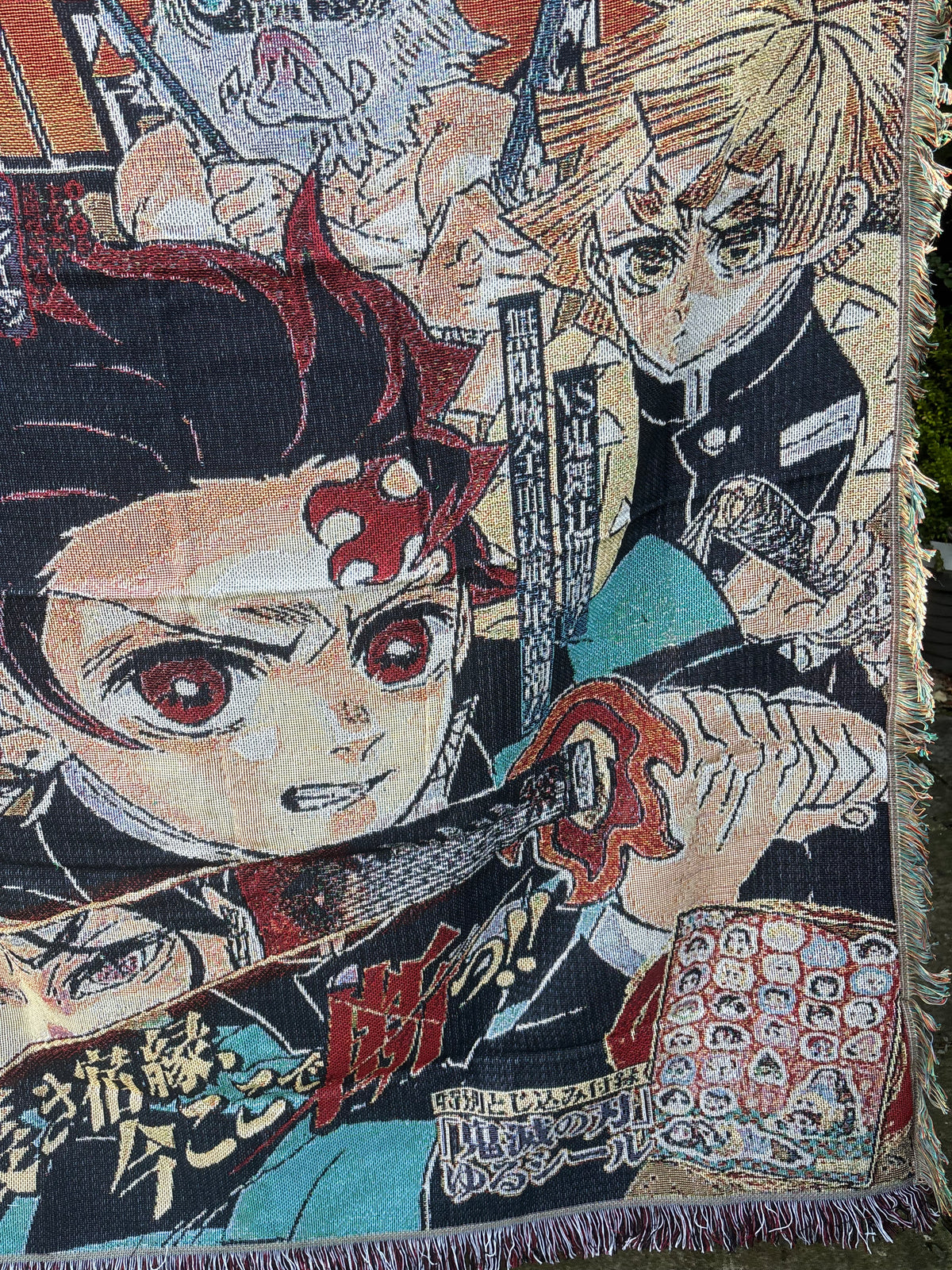 Demon Woven Blanket Tapestry