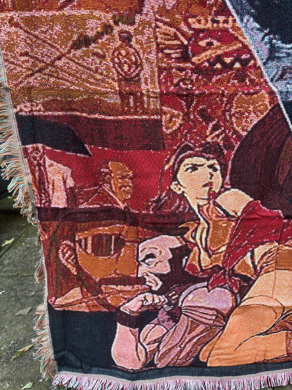 Space Cowboy Woven Blanket Tapestry