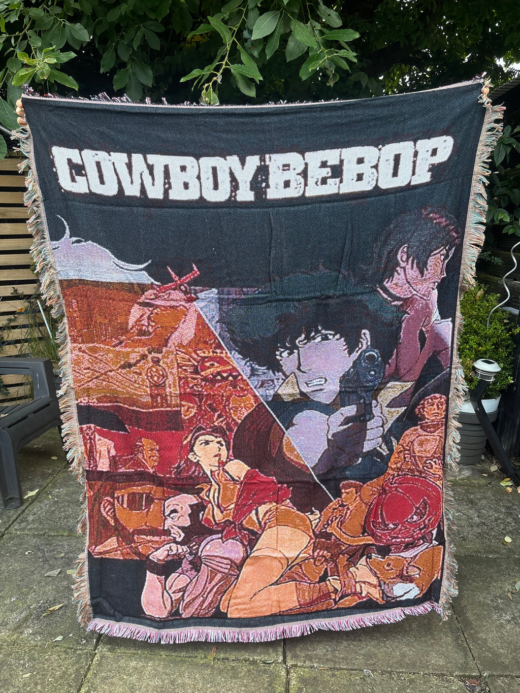 Space Cowboy Woven Blanket Tapestry