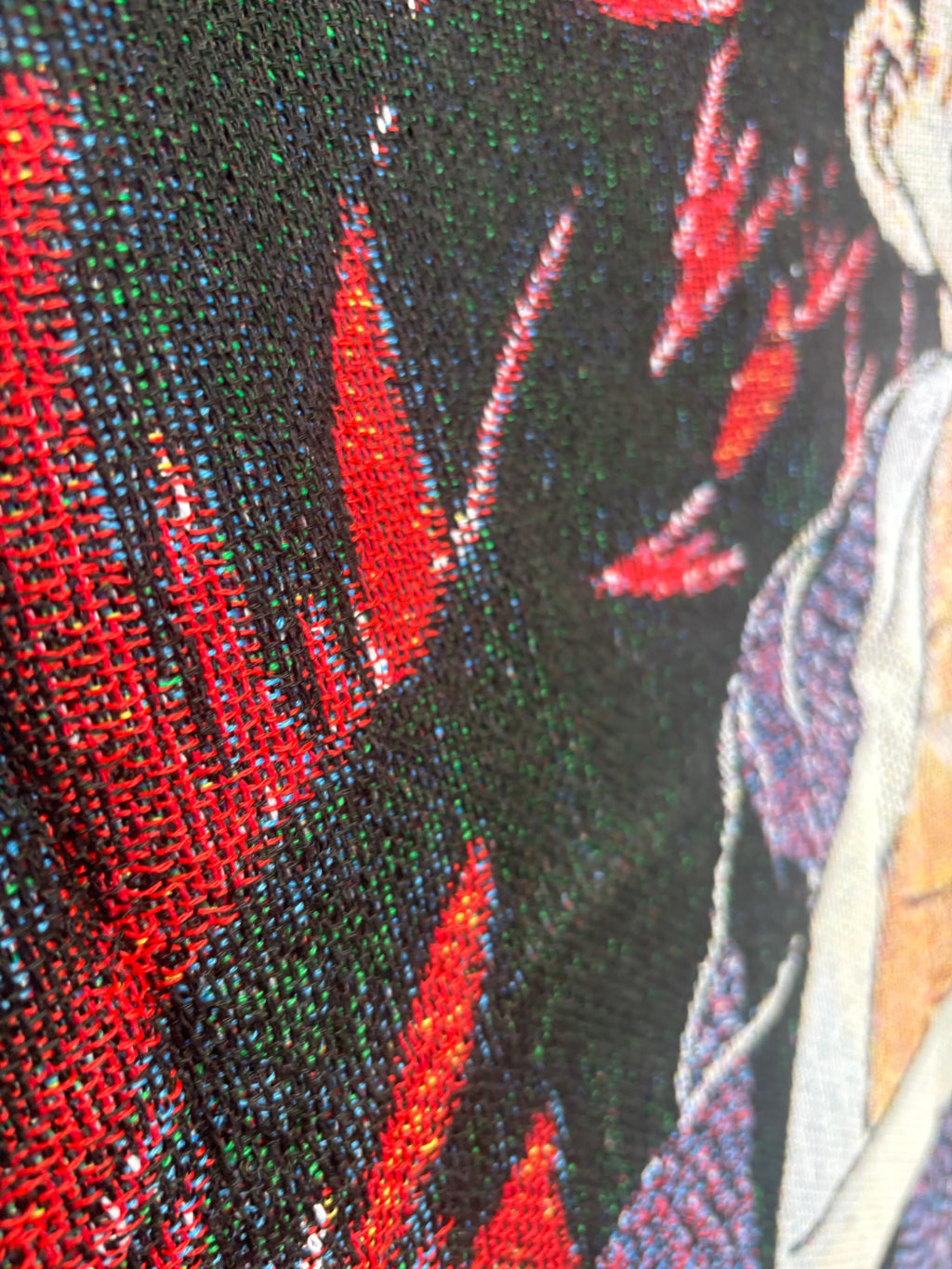 Demon 2 Woven Throw Blanket Tapestry