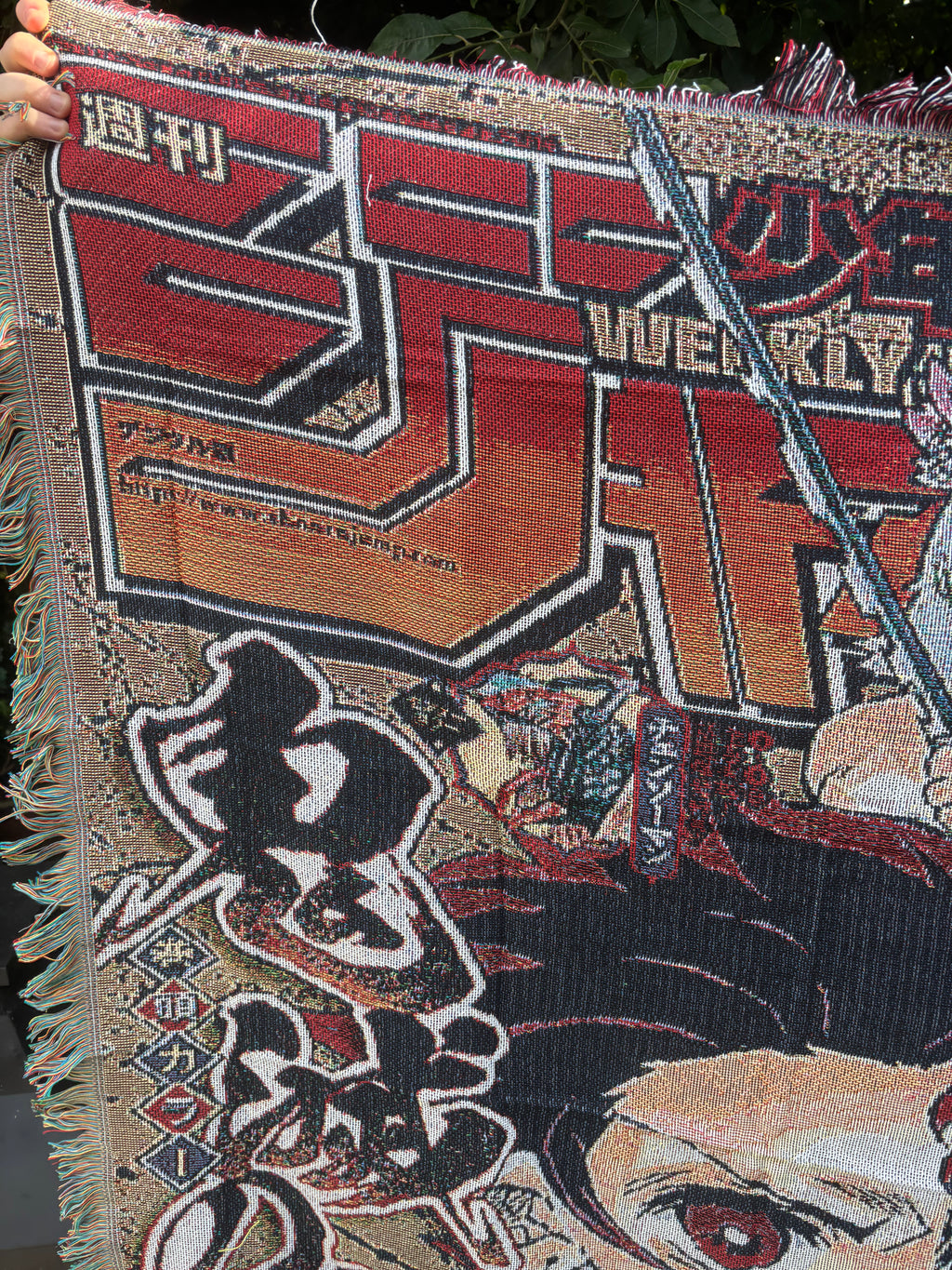 Demon Woven Blanket Tapestry