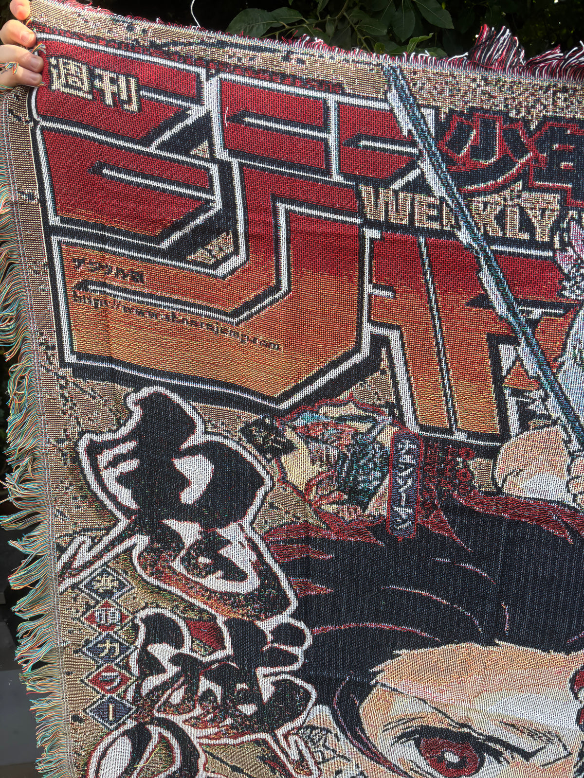 Demon Woven Blanket Tapestry