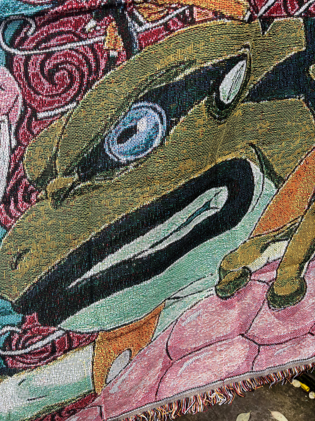 Ninja 2 Woven Blanket Tapestry