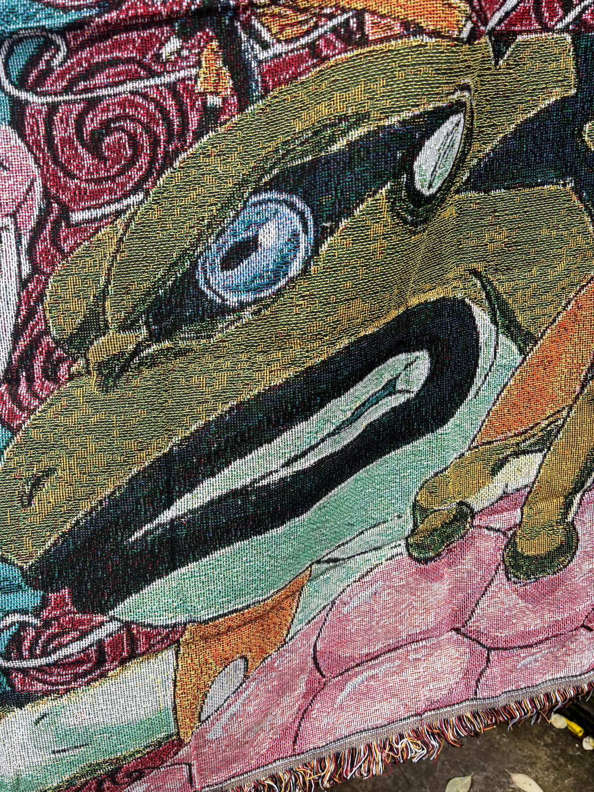 Ninja 2 Woven Blanket Tapestry