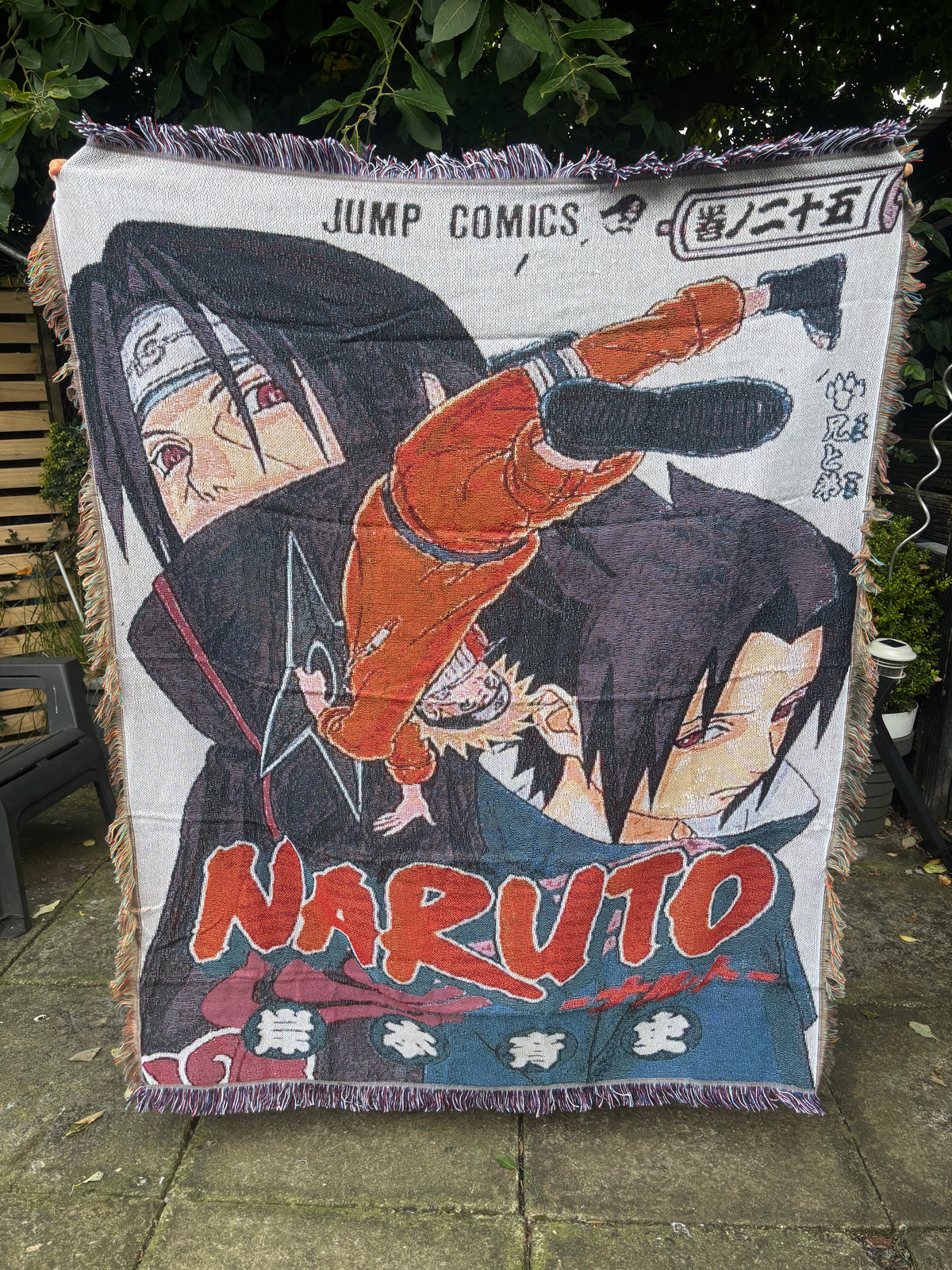 Ninja 3 Woven Blanket Tapestry