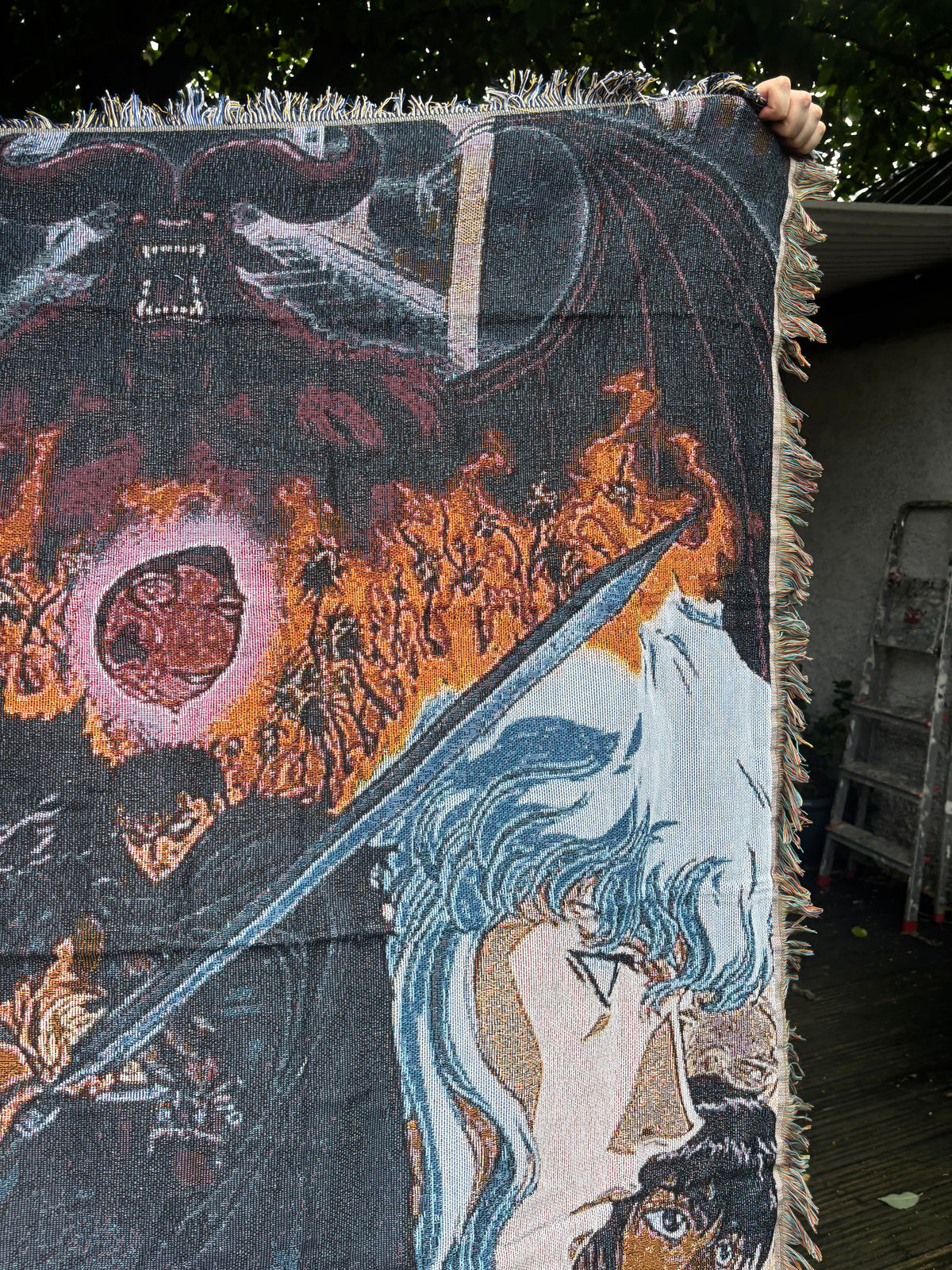 Warrior 2 Woven Blanket Tapestry