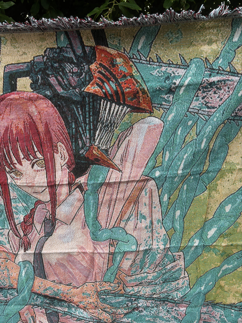 Chainsaw Woven Blanket Tapestry