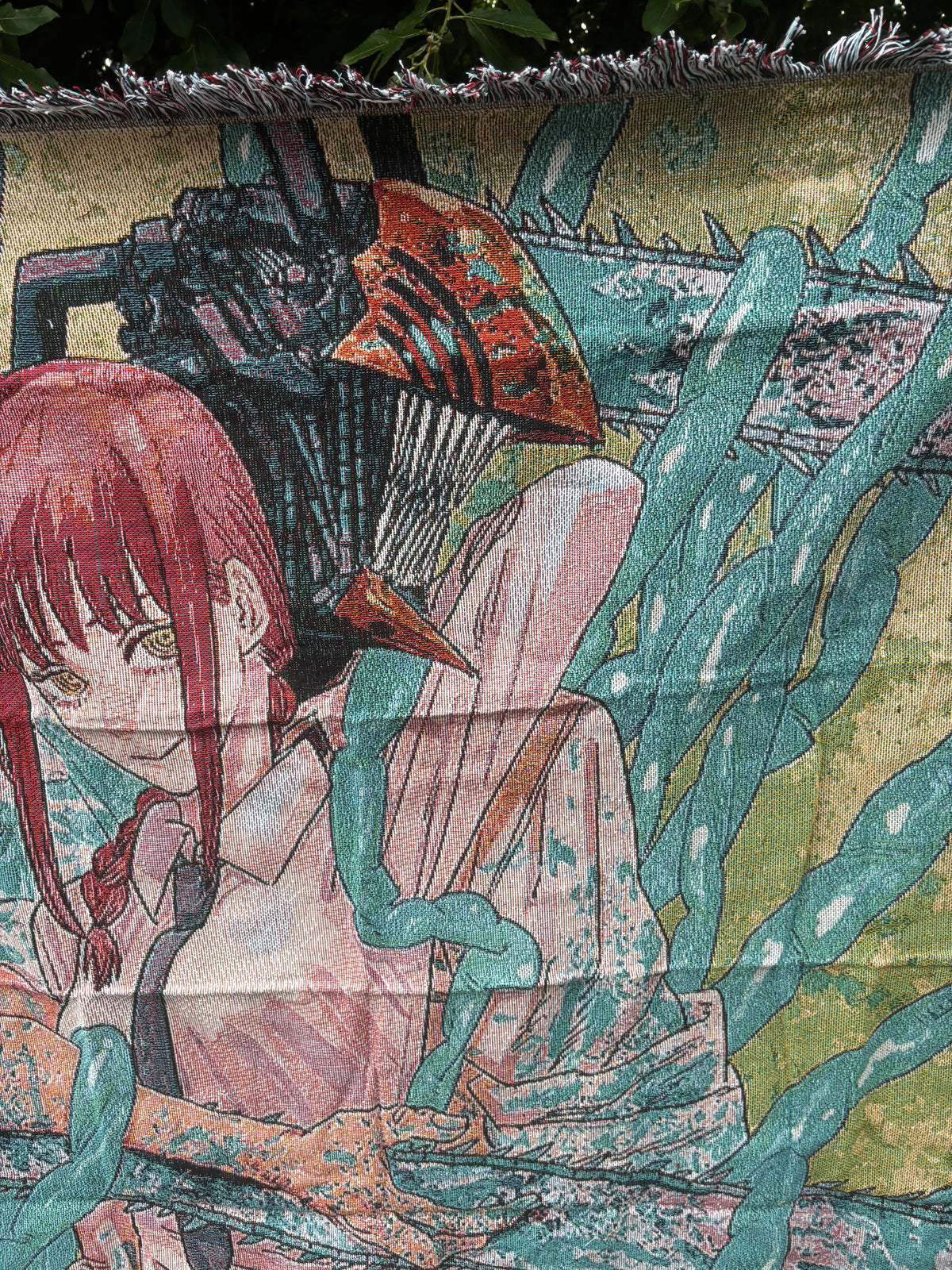 Chainsaw Woven Blanket Tapestry